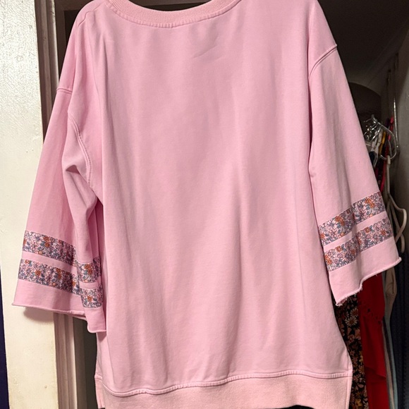 Pink Peace Sign Sweatshirt - Picture 2 of 3